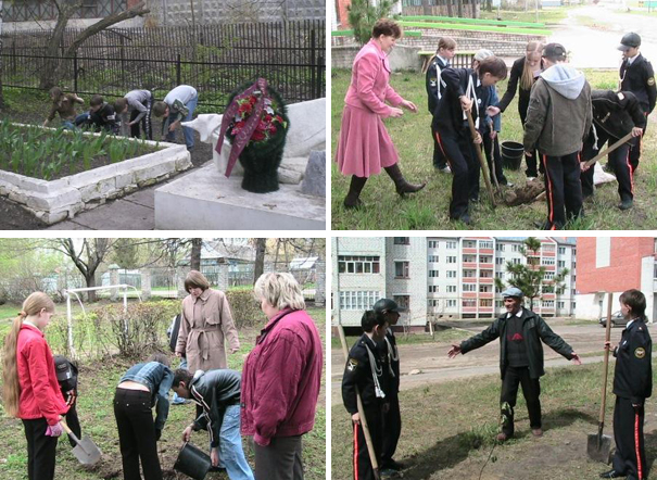 Шумерлинские волонтеры вышли на благоустройство города